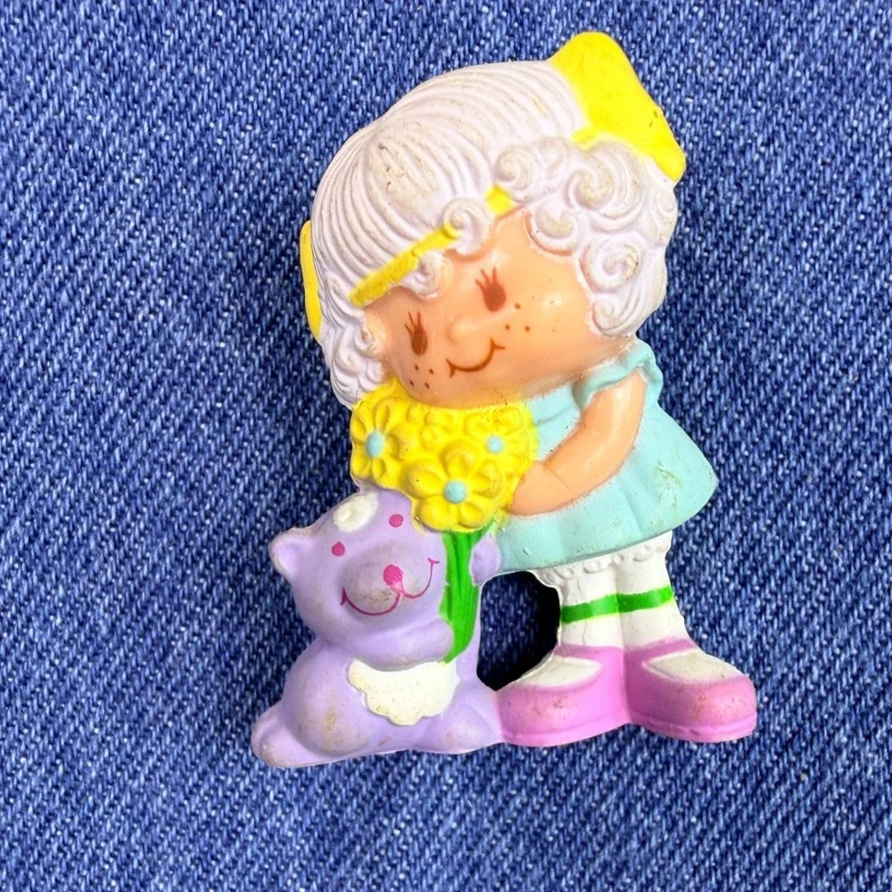 Vintage 1983 Strawberry Shortcake Angel Cake Souffle PVC Figure AGC 83 Toy